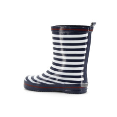 Fashion Custom Unisex kids Stripes Printing boots rubber Waterproof Rain Boots for Children