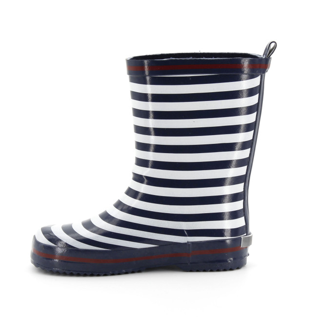 Fashion Custom Unisex kids Stripes Printing boots rubber Waterproof Rain Boots for Children