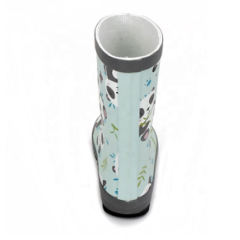 Wholesale Waterproof Printed With Easy Pull On Handles Safety Rubber Designer Kids Rain Boot