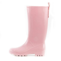 New Women's Flat  Knee High PVC Rain Boots  Waterproof Footwear