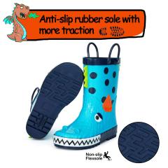 2022 Fashion unisex baby clear clean rain boots for kids