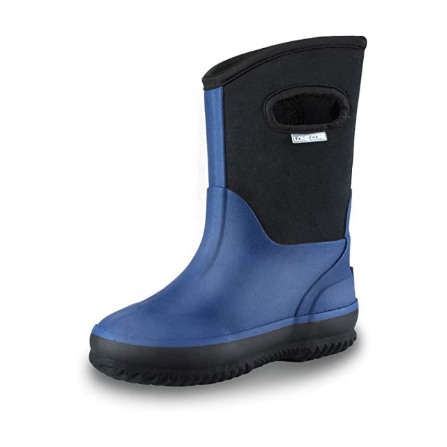 Wholesale High Quality Kids Neoprene Rubber Waterproof Rain boots rubber wellies footwear