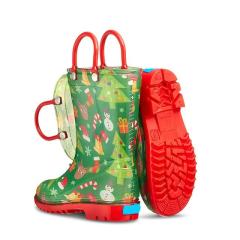 Wholesale Waterproof Children Clear PVC Shank High Safety Rain Boots Fenders Wellies