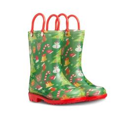 Wholesale Waterproof Children Clear PVC Shank High Safety Rain Boots Fenders Wellies