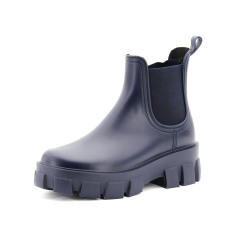 women's favorite thick sole boots waterproof woman chelsea rain boots PVC shoes wellies for ladies