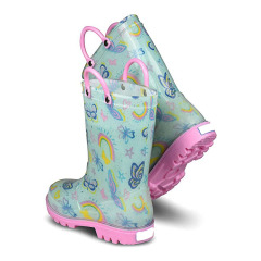 2022 New Children PVC Shoes Kids Waterproof Custom Rain Boots