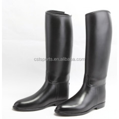 Wholesale Factory Price black shinny pvc long horse riding boots women