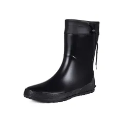 Latest Trend Women Mid Calf Rain Boots Ultra Lightweight Portable Garden Shoes