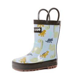 Wholesale waterproof rain boot cheap rubber cute shoes  children rain boots with handle