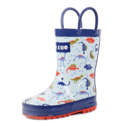 Wholesale waterproof rain boot cheap rubber cute shoes  children rain boots with handle
