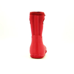 Solid Color Neoprene Rubber Waterproof Boots for Kids Winter Warm Outdoor rubber Rain Boots