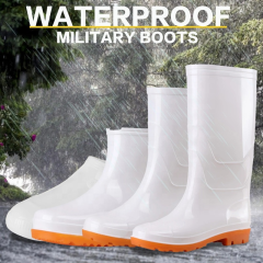 2022 Wholesale Customized Waterproof Pvc Outsole High Work Rain Boots for Women