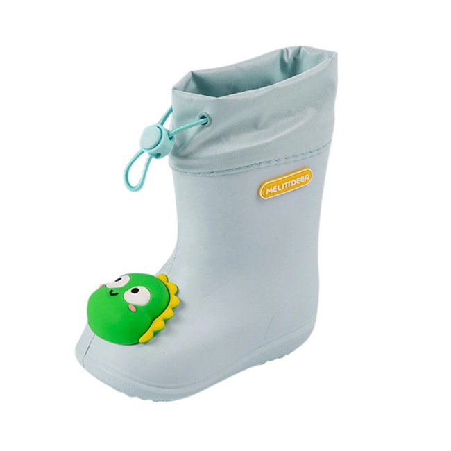 Colorful kids PVC rain boots pure color waterproof high quality rain boot for kids