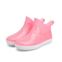2023 Fashion Women Ankle Shoes PVC Waterproof Rain Boots for Women