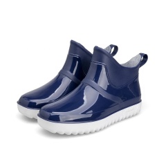 2023 Fashion Women Ankle Shoes PVC Waterproof Rain Boots for Women