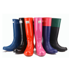 Manufacturer latest cheap ladies long boot knee high rain boot mold rain boots for ladies