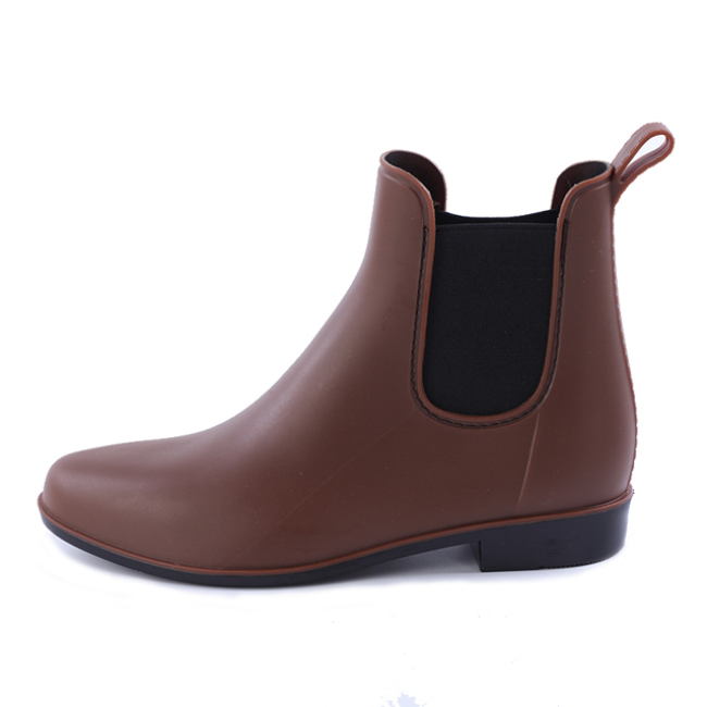fashion custom ankle height chelsea boots waterproof rubber rain boots for women