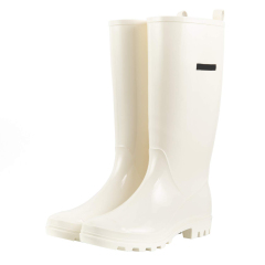 New Style Lace Up Shoelace Waterproof Knee High Pvc Rain Boots Clear Pvc Boots