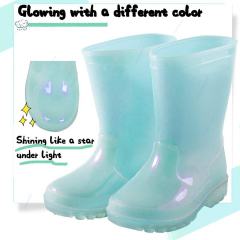 Wholesale Latest Colorful Design Anti-slip Pvc Outdoor Waterproof Shoes Gumboots Rain Boots For Kids