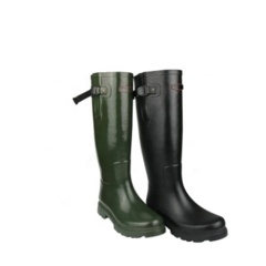 New Style Women's Horse Riding Rubber Boots Over Knee Riding Safety Rain Boots