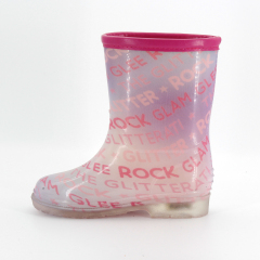 Wholesale  Outdoor Wellies  for kids  waterproof PVC printed rain boots Durable footwear