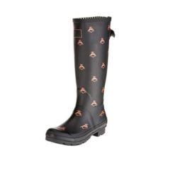 Trendy Stylish Best Pattern Wide Calf Plus Size Women's Printed Waterproof Rubber Boots