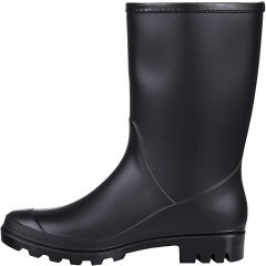 Women's shining Knee High Rain Boots Waterproof Tall Wellies Garden Boots