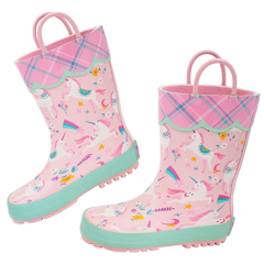 Children new cute kid waterproof pvc rain boots animal picture Comfortable Footwear