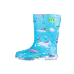 Hot sale rain boot pvc kid rain boots comfortable print children rain boots footwear