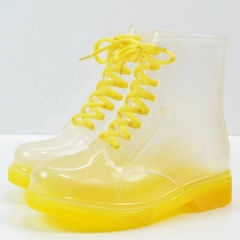 2022 Hot Selling Ladies Shoes PVC Transparent Waterproof Rain Boots