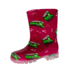 2023 Wholesale PVC Rain Boots Girls Boys Colorful Transparent Rain Boots Popular Bling Unisex Led Light Kids