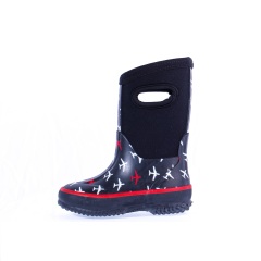 Unisex Neoprene Printing Rubber Rain Boots for Kids Rubber Rain Boots