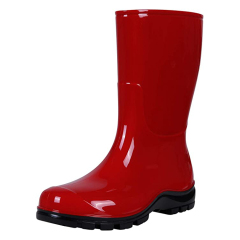 Work Non-slip Overshoes Printed Fashion PVC Rain Boots for Women