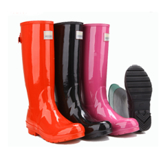 Women Rain Boots England Light knee High Rain Boots Women Candy Color Water Shoes Fall Boots