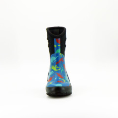 Unisex Neoprene Printing Warm Rubber Rain Boots for Kids Waterproof rubber Rain Boots