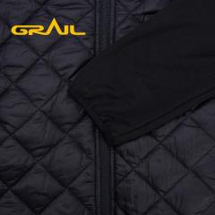 Fashion long sleeve custom black hybrid jacket men winter coat