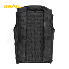Water repellent seamless welded thermoball hiking packable waistcoat men down vest