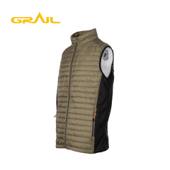 Hybrid jacket custom modern style warm winter outdoor vest coat with logo for men