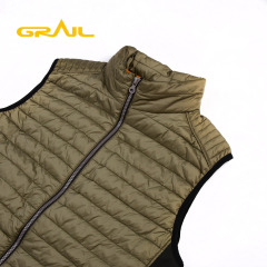 Hybrid jacket custom modern style warm winter outdoor vest coat with logo for men