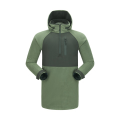Winter Fleece Jacket For Men Fleece Hoodie Outdoors Sports Jackets With Waterproof Zipper