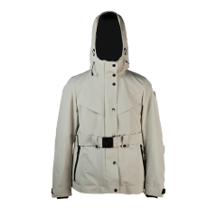 Waterproof Winter Sports Coat with Hood | Fashionable Snowboard Wear
