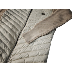 Women's Fashion Winter Hybrid Jacket - Warm Sweater Sleeve Waterproof Coat | Thermal Insulated Outdoor Wear