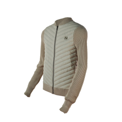 Women's Fashion Winter Hybrid Jacket - Warm Sweater Sleeve Waterproof Coat | Thermal Insulated Outdoor Wear