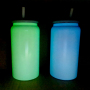 Wealthysub China warehouse sublimation 16oz glow in the dark glass can