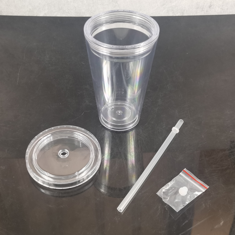 Со склада Wealthysub в Китае акриловый стакан в форме снежного шара на 12/16/24 унции