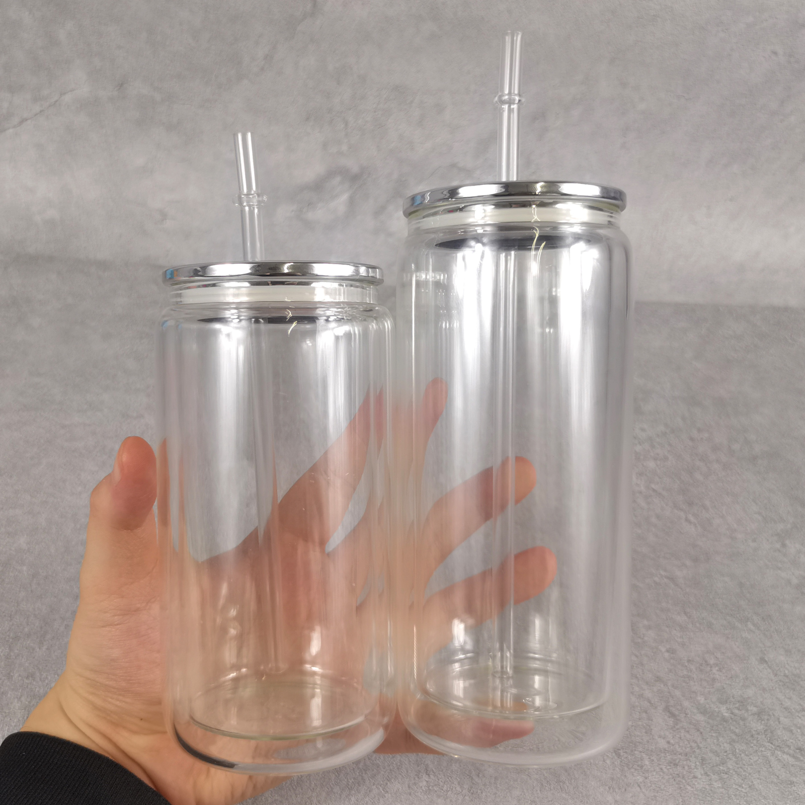 Wealthysub China warehouse mirror lid 16oz 20oz for glass can 