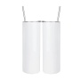 20oz Stainless Steel Double Wall Vacuum Cup Total Straight Sublimation tumbler With Lid and Straw