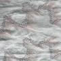 100%Ramie ground ,two-tone emb threads pattern-PASTORALE style embroidery lace fabric-B85001