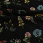Multicolour full blossom COTTON SQUARED GROUND ,POLYESTER Multicolour EMB THREADS pattern-PASTORALE style embroidery lace fabric-B16371