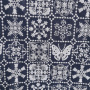 LINEN-COTTON GROUND ,COTTON NATURAL IVORY EMB THREADS pattern-PASTORALE style embroidery lace fabric-B16367